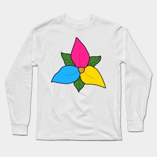 Pansexual pride flower Long Sleeve T-Shirt